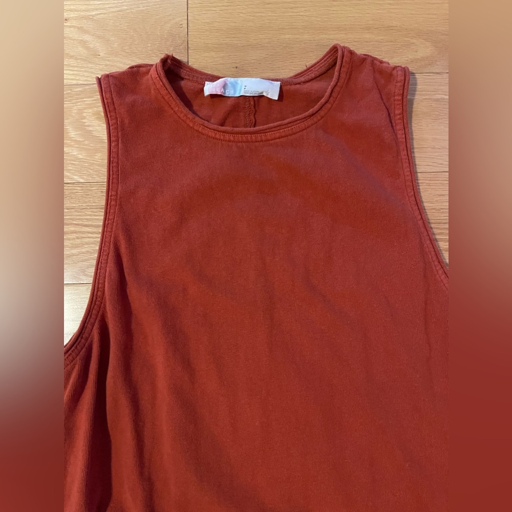 Free People Rust Sleeveless Tiered Maxi Dress - Picture 2 of 3